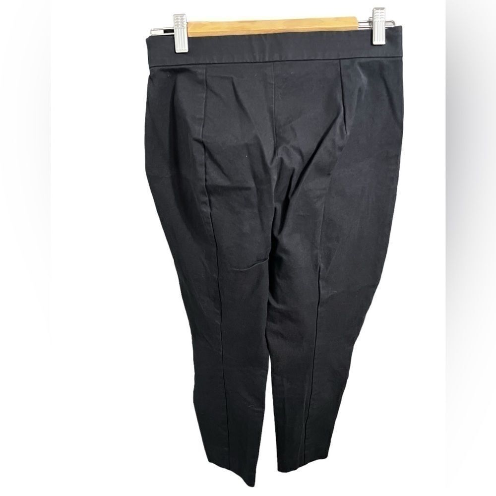 Everlane black size 8 trouser pants pull on side zipper skinny - Picture 2 of 8